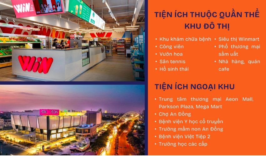 Tiện ích thuộc quần thể khu đô thị PG An Đồng